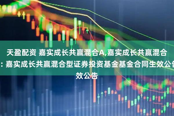 天盈配资 嘉实成长共赢混合A,嘉实成长共赢混合C: 嘉实成长共赢混合型证券投资基金基金合同生效公告