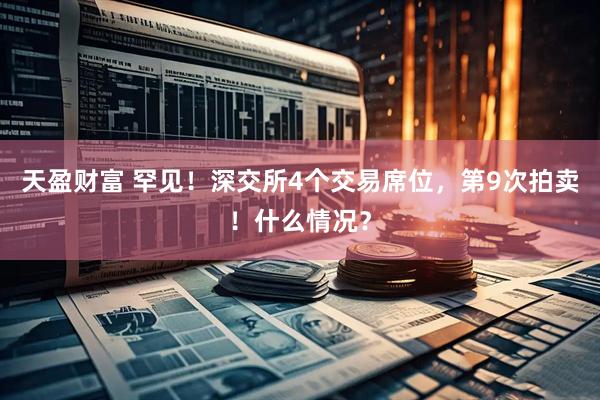天盈财富 罕见！深交所4个交易席位，第9次拍卖！什么情况？